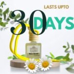 Lifestyle image emphasizing that the fragrance pod lasts up to 30 days in use