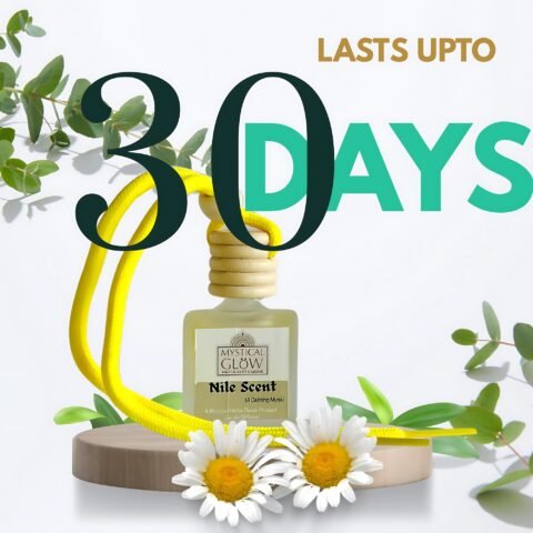 Long-Lasting Air Freshener Lifestyle image emphasizing that the fragrance pod lasts up to 30 days in use