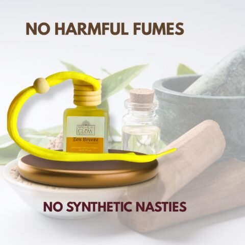 Sandalwood air freshener promoting eco-friendly and sustainable use zen‑breeze‑sandalwood‑in‑car‑setting.jpg Zen Breeze Sandalwood Hanging Pod in Car or Home Setting