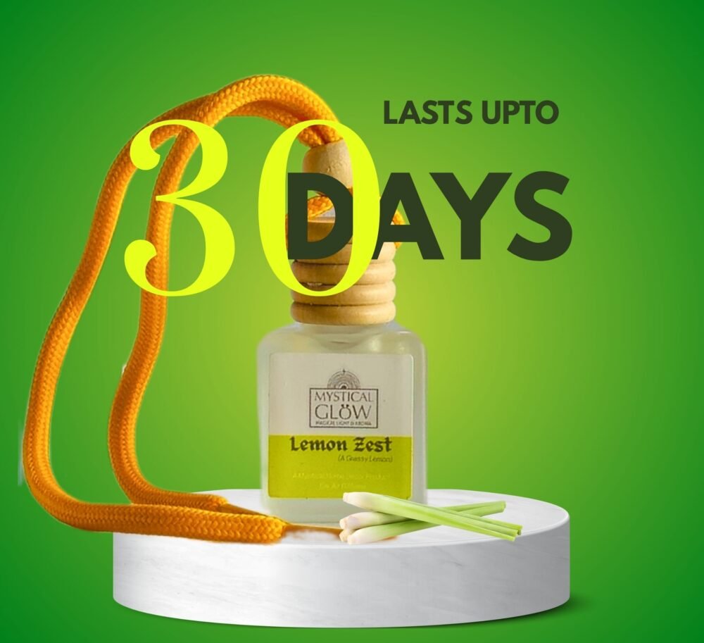 lemongrass-air-freshener-30-days-lasting Lemon Zest lemongrass hanging pod showing 30‑day long lasting label