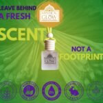 Chemical free badge on Lemon Zest lemongrass pod showing non‑toxic essential oils