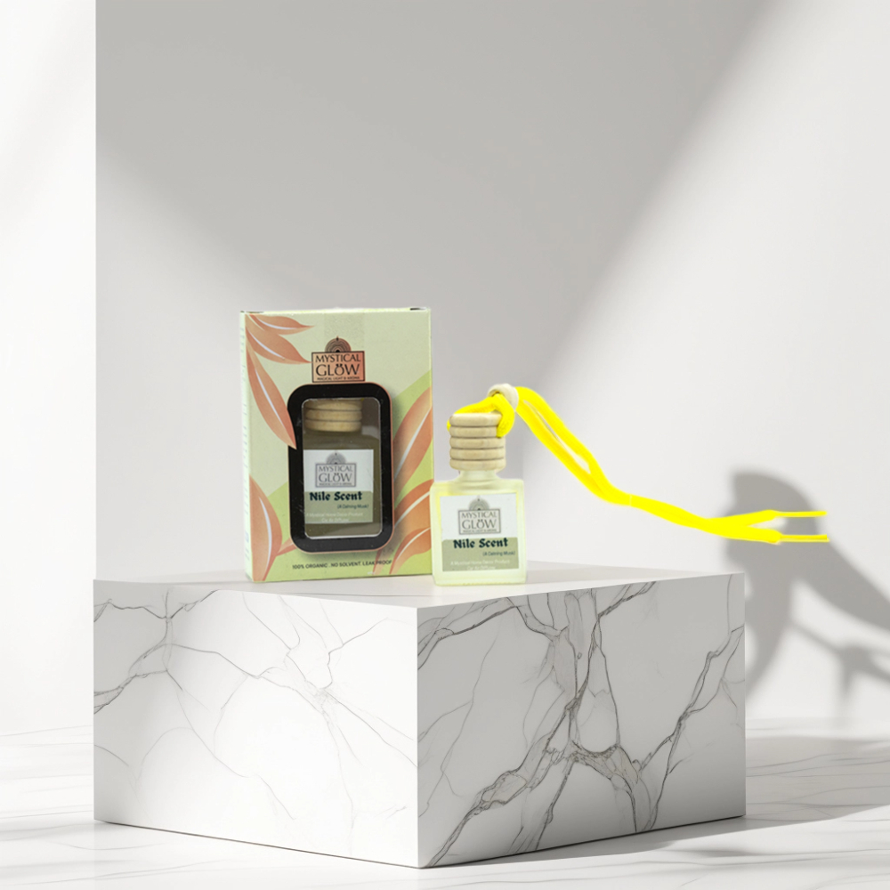 Nile Scent Hanging Pod Air Freshener, Luxuriate in exotic musk, woody and floral notes with our 8 ml hanging pod air freshener. Up to 30 days of long-lasting fragrance. Alcohol‑free, paraben‑free, phthalate‑free. Ideal for car, closet, office. Aromatherapy benefits: calming, stress‑relief, mood uplift.