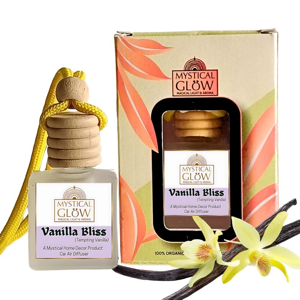 Vanilla hanging Pod, Vanilla Bliss Royal Vanilla fragrance air freshener hanging pod on white background