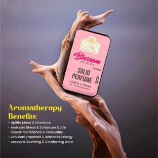 blossom-reverie-aromatherapy-benefits.jpg Blossom Reverie Solid Perfume for Men, Floral scent profile showing relaxing and calming effects of Blossom Reverie.