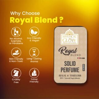 royal-blend-benefits.jpg Features of Royal Blend solid perfume: alcohol-free, long-lasting, skin-safe, handcrafted in India.