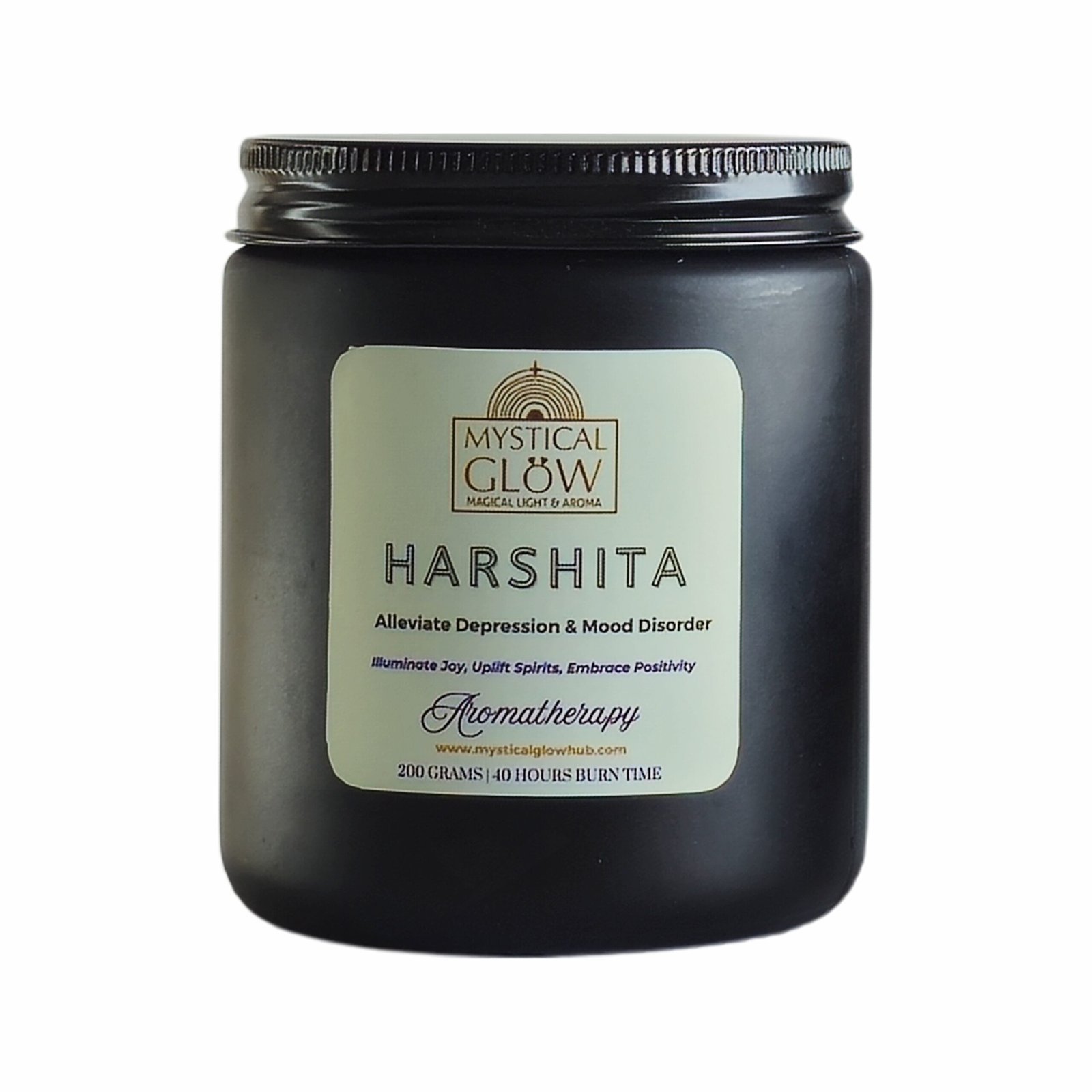 Aromatherapy Candle for Depression Relief – Harshita Blend Harshita Aromatherapy Candle for Depression Relief – Natural soy and beeswax candle with uplifting citrus essential oils for emotional balance and mental clarity