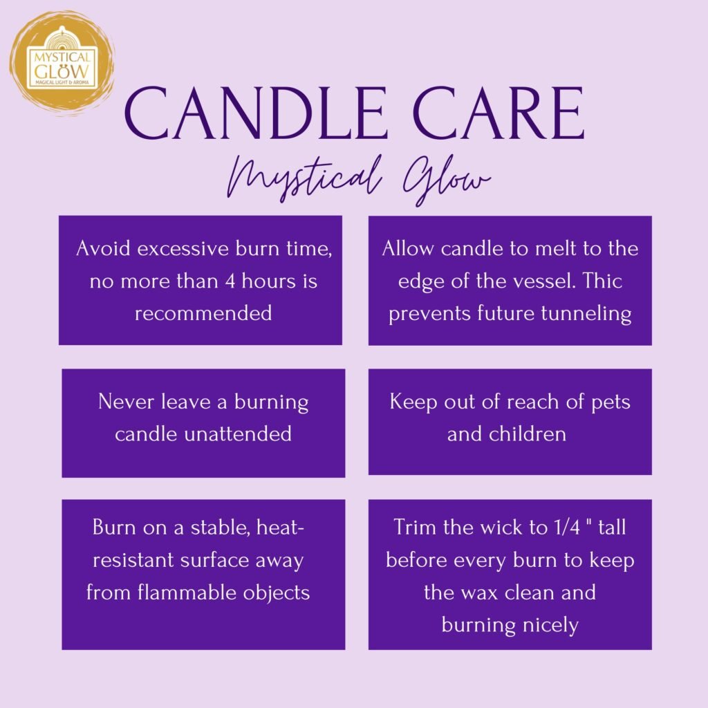 Mystical Glow Candle Care Tips India Best Scented Jar Candles