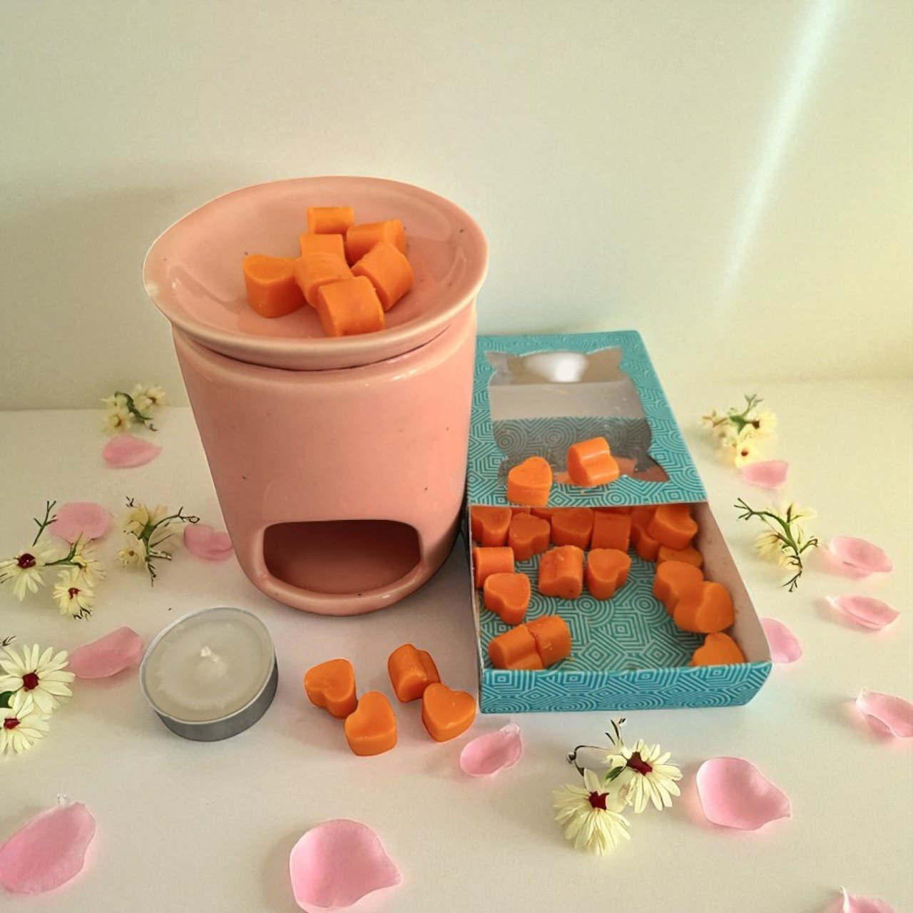 Close-up of Prajwalita Laxmi Wax Melts festive wax melts for gifting with Prajwalita Laxmi aroma close-up