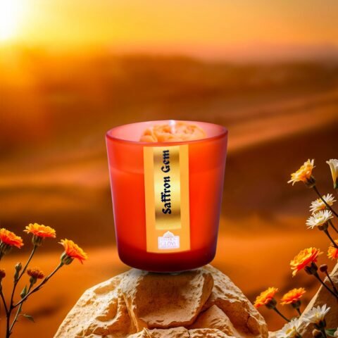 2 SAFFRON AROMA VOTIVE CANDLE