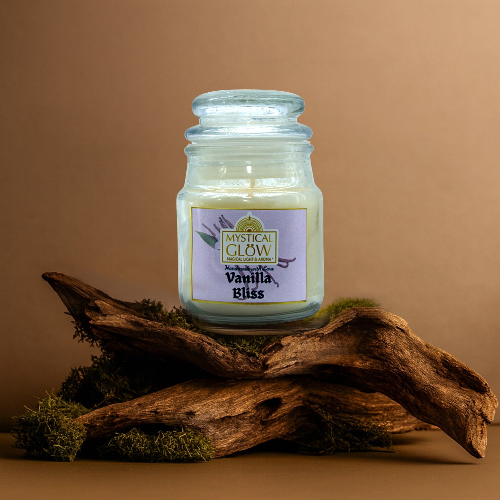 Vanilla Soy Candle India - Mystical Glow Yankee Jar Cozy Gourmand Warmth