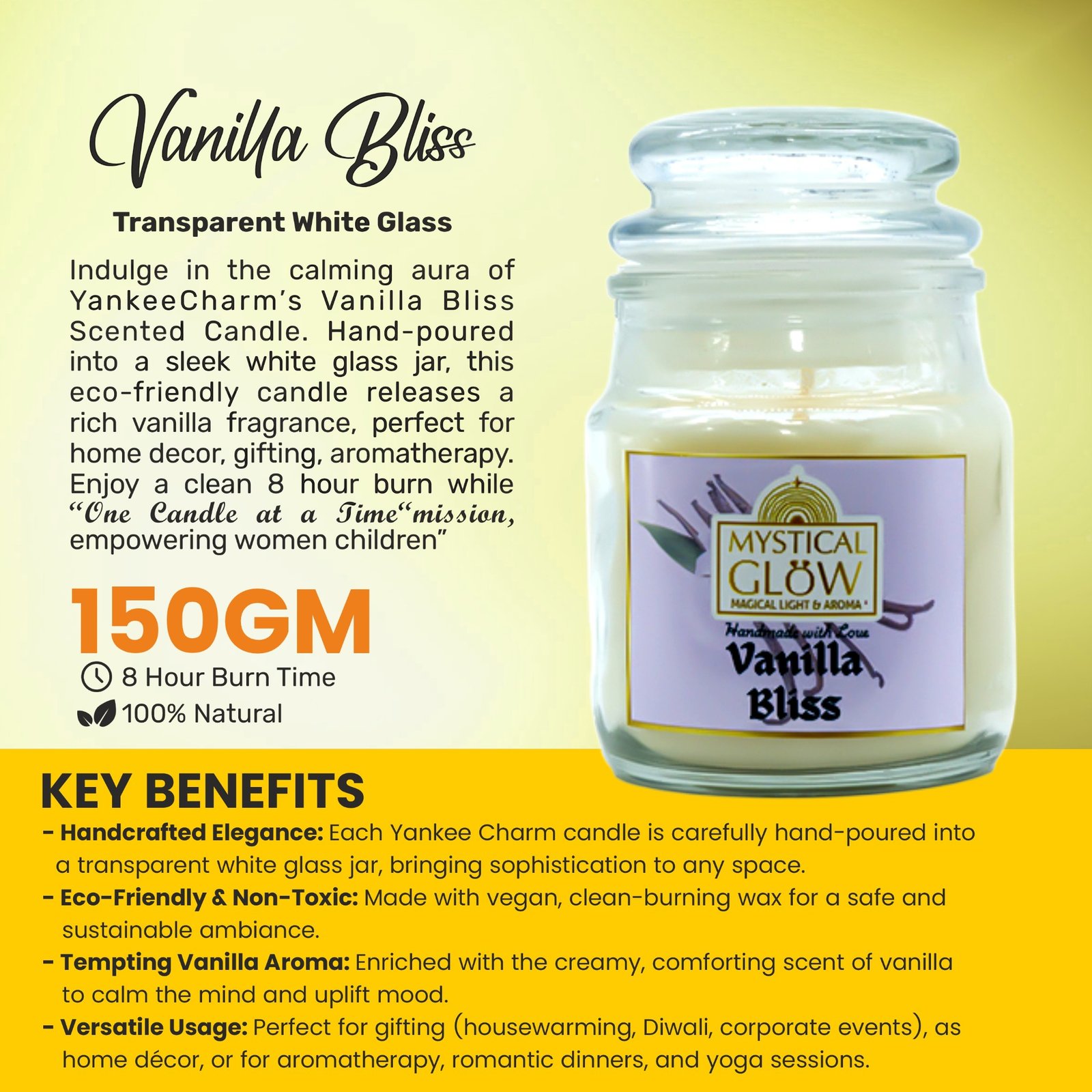 Vanilla gourmand scent profile aromatic notes sweet vanilla caramel warm spice India