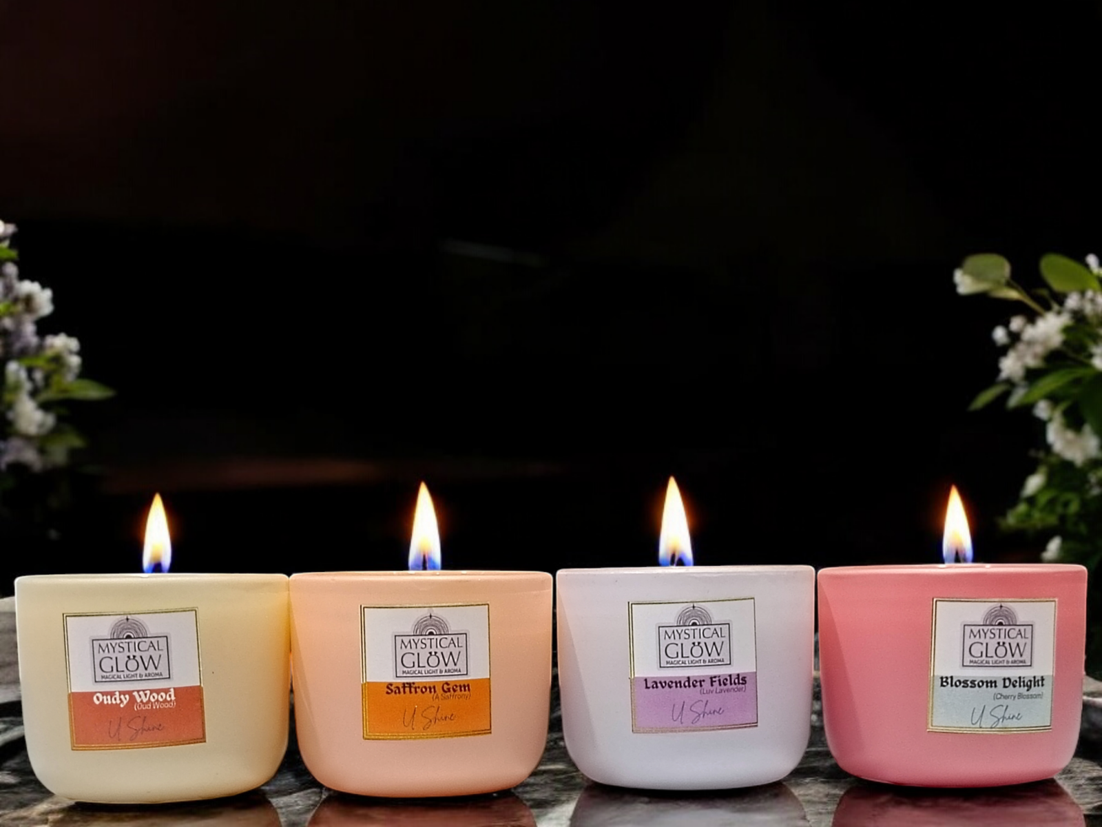 U-Shine Votive Candle Pack of 4